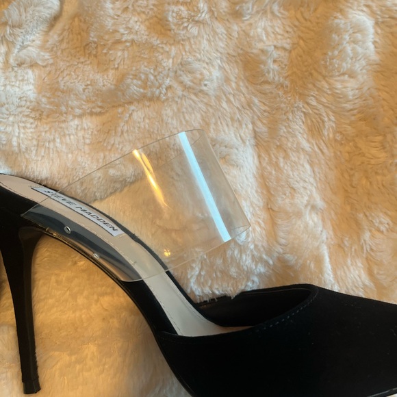 Steve Madden Daydream Black Suede Footwear - Picture 10 of 13